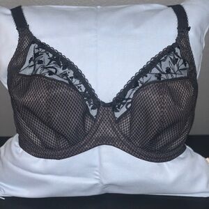 Elomi Charley Side Support Bra, 34I (US), Black